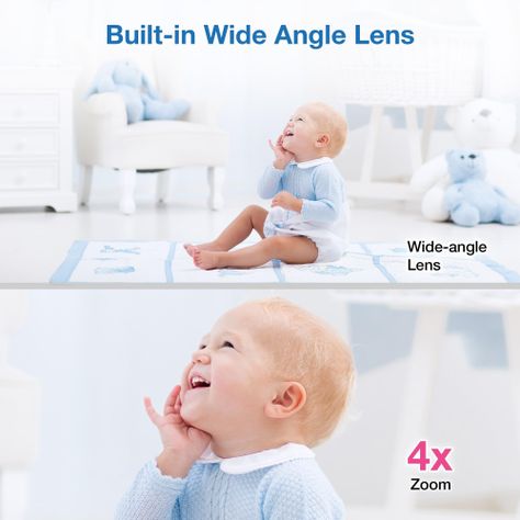 Monitor WiFi inteligente para bebés VTech VM901 con cámara de 1080p y 5 pulgadas-7