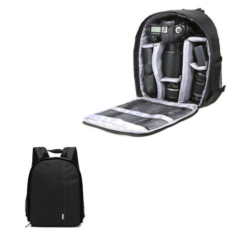  Mochila Para Cámara Fotográfica Y Accesorios  Velcro Ajustable-1