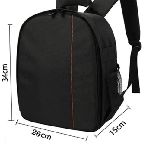  Mochila Para Cámara Fotográfica Y Accesorios  Velcro Ajustable-2