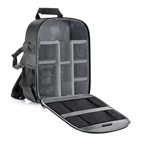  Mochila Para Cámara Fotográfica Y Accesorios  Velcro Ajustable-0