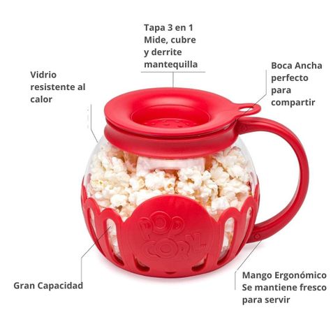 Taza Para Cabritas En Microondas Envase Utensilio Cocina-2