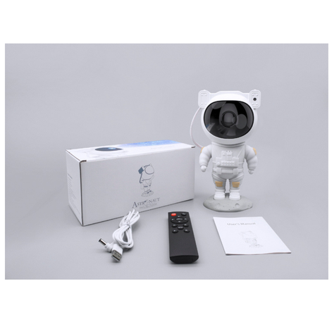 Proyector Galaxia Luz LED Lámpara De Astronauta USB con Control Remoto-3