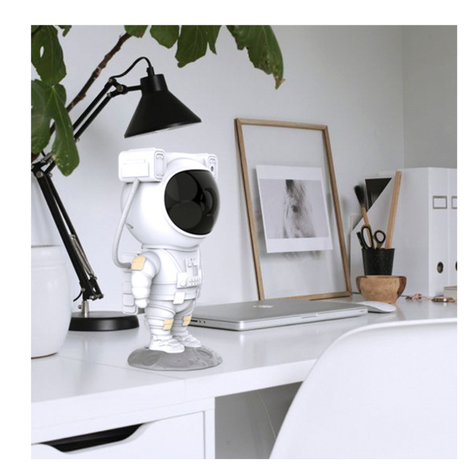 Proyector Galaxia Luz LED Lámpara De Astronauta USB con Control Remoto-6