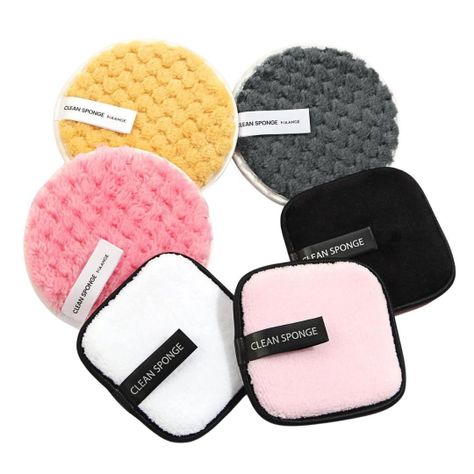 Set 6 Pétalos Removedores De Maquillaje Reutilizable Limpiador Facial-0