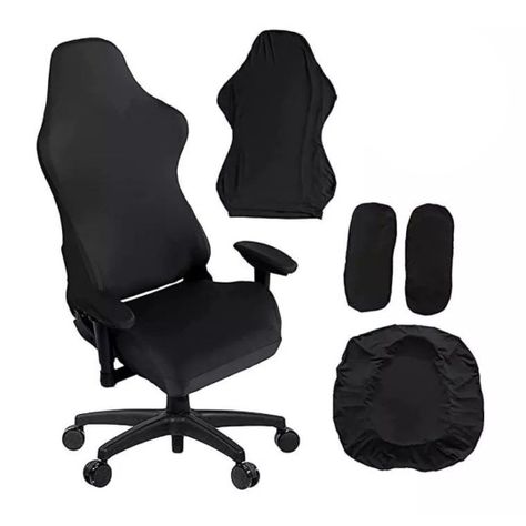 Funda Protectora Silla Gamer Asiento Oficina Juego 4 Pzas -0