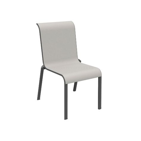 Silla Exterior Paris Textilene Gris Carbón-0
