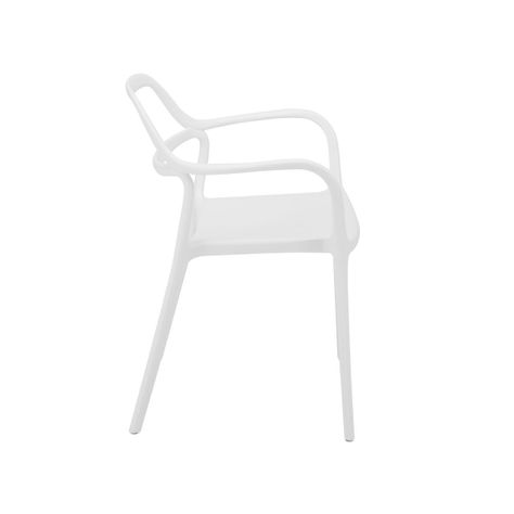 Silla Dali Monoblock con Brazos Blanca-2