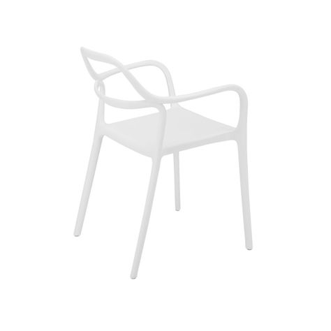 Silla Dali Monoblock con Brazos Blanca-3