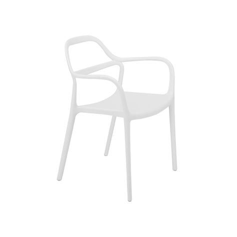 Silla Dali Monoblock con Brazos Blanca-0