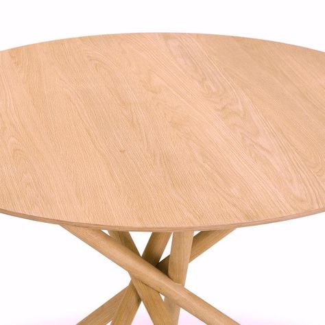 Mesa de Comedor Bay Roble Natural D120cm-2
