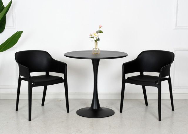 Mesa de Café New Denmark Negra D80cm-3