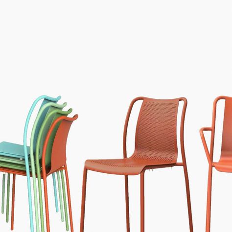 Silla Exterior Summer Perf Naranjo Tanger-7