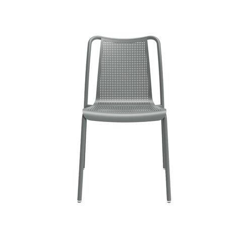 Silla Exterior Summer Perf Gris Medio-1