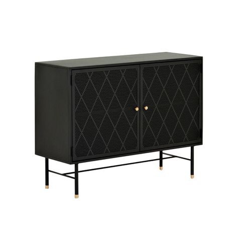 Vitrina Bay Baja Roble Negro-1