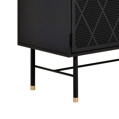 Vitrina Bay Baja Roble Negro-7