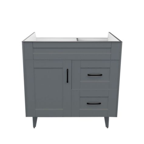 Mueble Vanitorio Domsa 80SK Gris (Sin Cubierta)-0