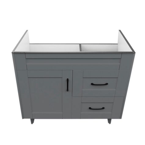 Mueble Vanitorio Domsa 80SK Gris (Sin Cubierta)-1