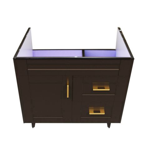 Mueble Vanitorio Domsa 80SK Café (Sin Cubierta)-1