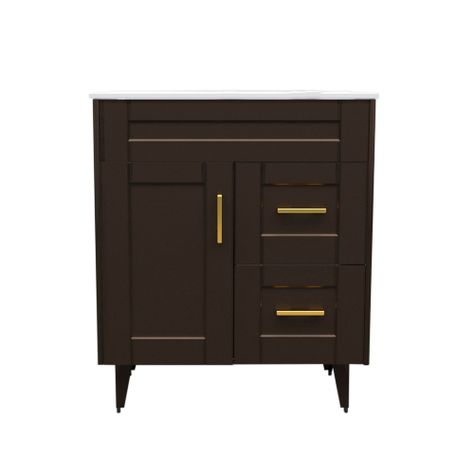 Kit Mueble Vanitorio Domsa Deluxe Café 70SK+P-70-0