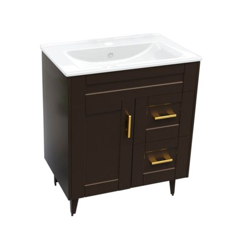 Kit Mueble Vanitorio Domsa Deluxe Café 70SK+P-70-2