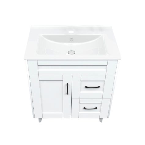 Kit Mueble Vanitorio Domsa Deluxe Blanco 70SK+P-70-1