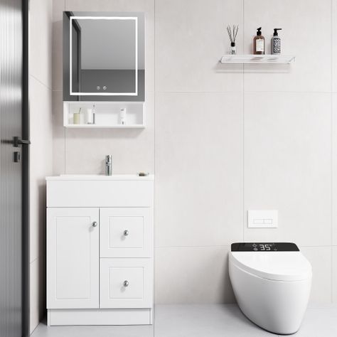 Mueble Botiquin Espejo LED Antiempañante Domsa MMR-50 Blanco - 48x80x14cm-3