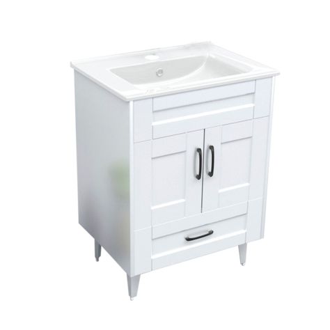 Kit Mueble Vanitorio Domsa Deluxe Blanco B60SK+P-60-1