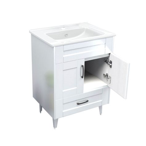 Kit Mueble Vanitorio Domsa Deluxe Blanco B60SK+P-60-2