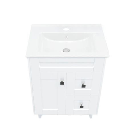 Kit Mueble Vanitorio Domsa Deluxe Blanco N60SK+P-60-1
