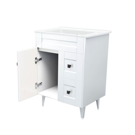 Kit Mueble Vanitorio Domsa Deluxe Blanco N60SK+P-60-4