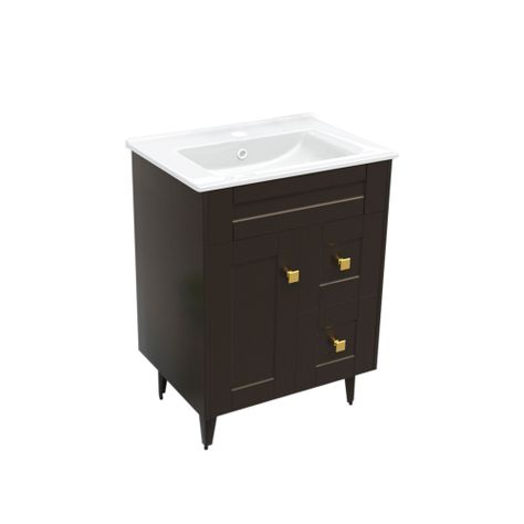 Kit Mueble Vanitorio Domsa Deluxe Café N60SK+P-60-2