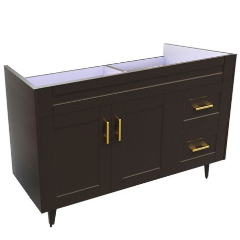 Mueble Vanitorio Domsa 120SK Café (Sin Cubierta)-2