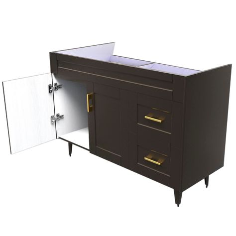 Mueble Vanitorio Domsa 120SK Café (Sin Cubierta)-3
