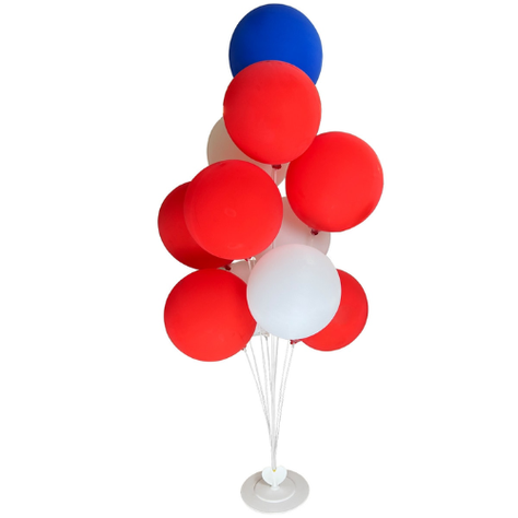 Globos Tricolor Con Soporte11Pcs | 12 Unid-0