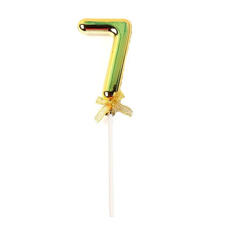 Topper Numero 7 Dorado-0