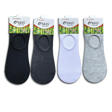 Calcetin De Hombre Invisible Liso 12 Unid Talla 42-44-1
