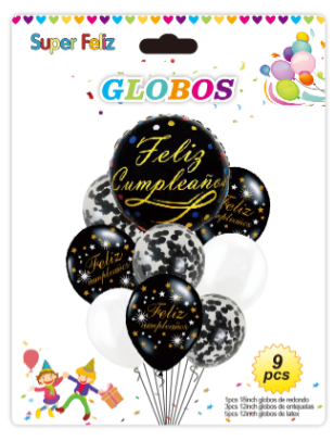 SET GLOBOS NEGROS Y BLANCOS-0