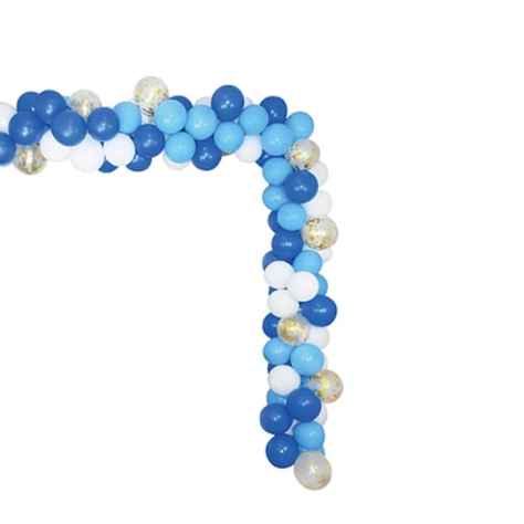 Arco Orgánico De Globos Azul 61Pcs-1