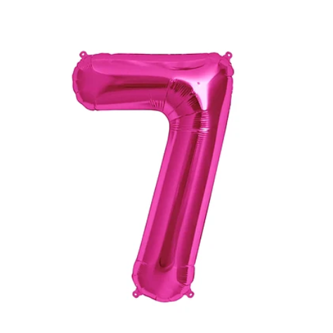 Globo Número 7 Rosa 40 Pulgadas-0