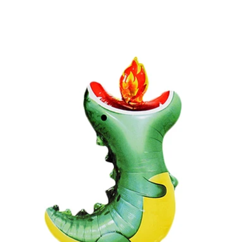 Globo Metálico Dinosaurio Con Fuego 87x61Cm-1