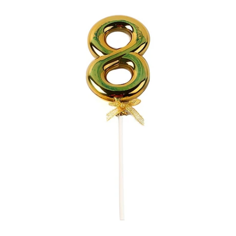 Topper Numero 8 Dorado-0