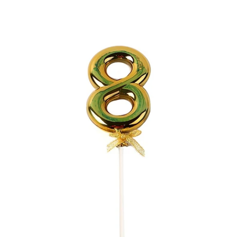 Topper Numero 8 Dorado-1