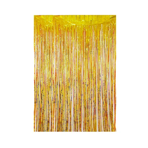Cortina Metalica Dorada 100x200cm-0