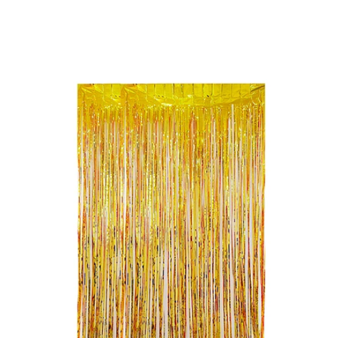 Cortina Metalica Dorada 100x200cm-1
