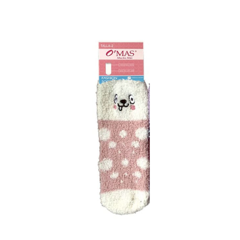 Calcetines De Niña Plumada Con Diseño Bordado 12 Unid-0