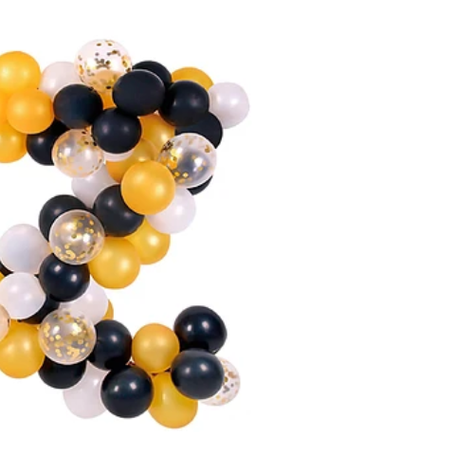 Árco Orgánico De Globos Dorado Y Negro 98Pcs-1