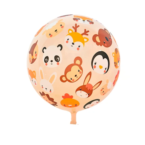 Globo Burbuja Animales 80cm-0