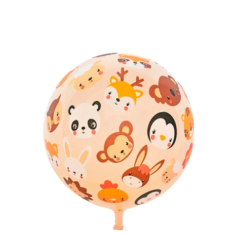Globo Burbuja Animales 80cm-1