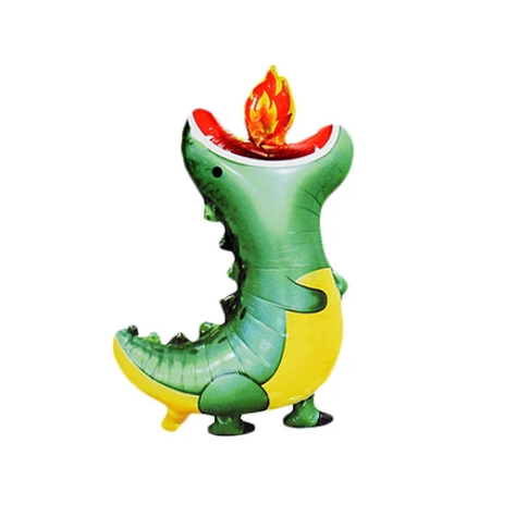 Globo Metálico Dinosaurio Con Fuego 87x61 cm-0
