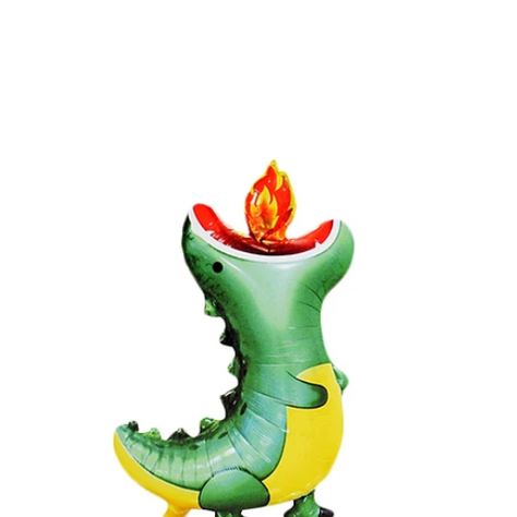 Globo Metálico Dinosaurio Con Fuego 87x61 cm-1